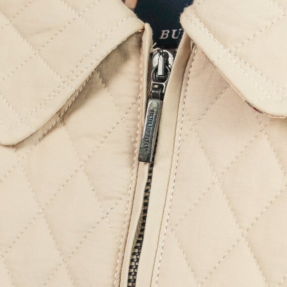 Burberry Beige Quilted Zip-Closure Jacket - Picture 4 of 11
